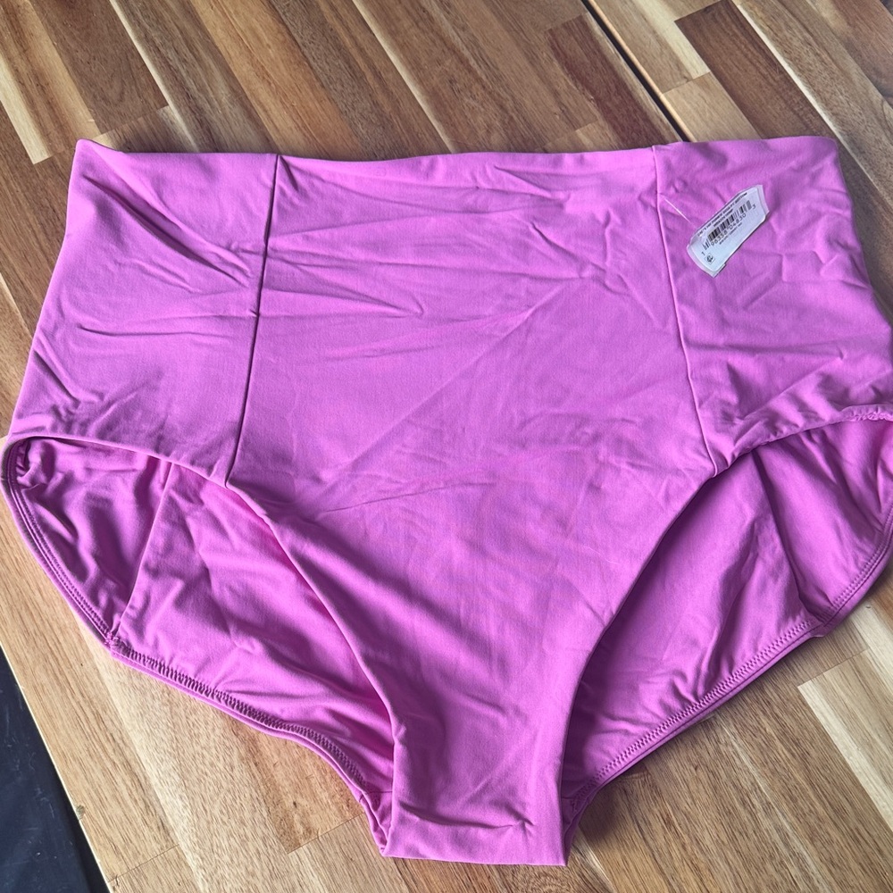 CALIA 2x new High-Waist Pink Swim Bottoms